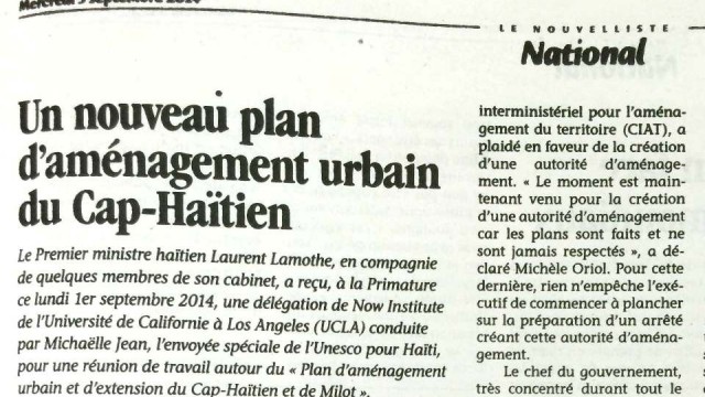 NOW featured in Le Nouvelliste